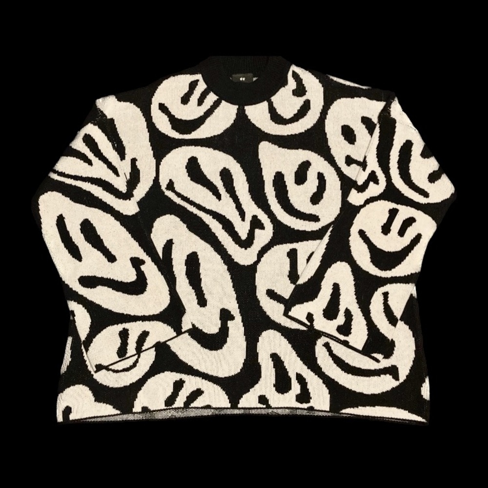 Lazy Oaf Smiley All Over Sweater